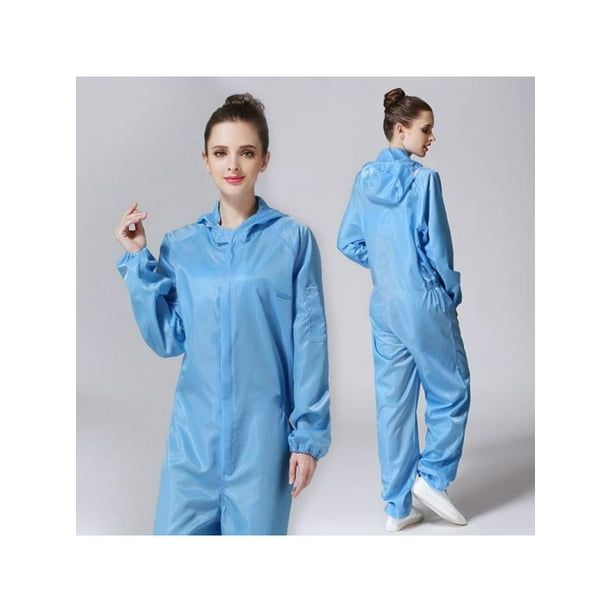 Reusable Protective Suit Hooded Coverall Painting Spraying Safety Clothing