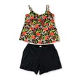 thumbnail image 1 of Island Escape Womens U Wire Swim Short Tankini de 2 piezas, rojo, 20W Island Escape Tankini, 1 of 2