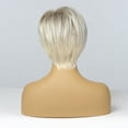 thumbnail image 4 of BERON Blonde Ombre Short Straight Bob Wig with Bangs for Women Heat Resistant Natural Looking Hair Wig for Party Cosplay, 4 of 5