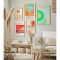 thumbnail image 5 of LOLUIS Aesthetic Wall Decor, Aura Energy Spiritual Gradient Trendy Print, Pink Mental Health Posters (Note To Self Aura Poster, Unframed 11"x17"), 5 of 5
