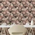 thumbnail image 2 of Ambesonne Pugs Peel & Stick Wallpaper for Home, Boston Terrier English Bulldog, 13"x100", Blush and Charcoal Grey, 2 of 5