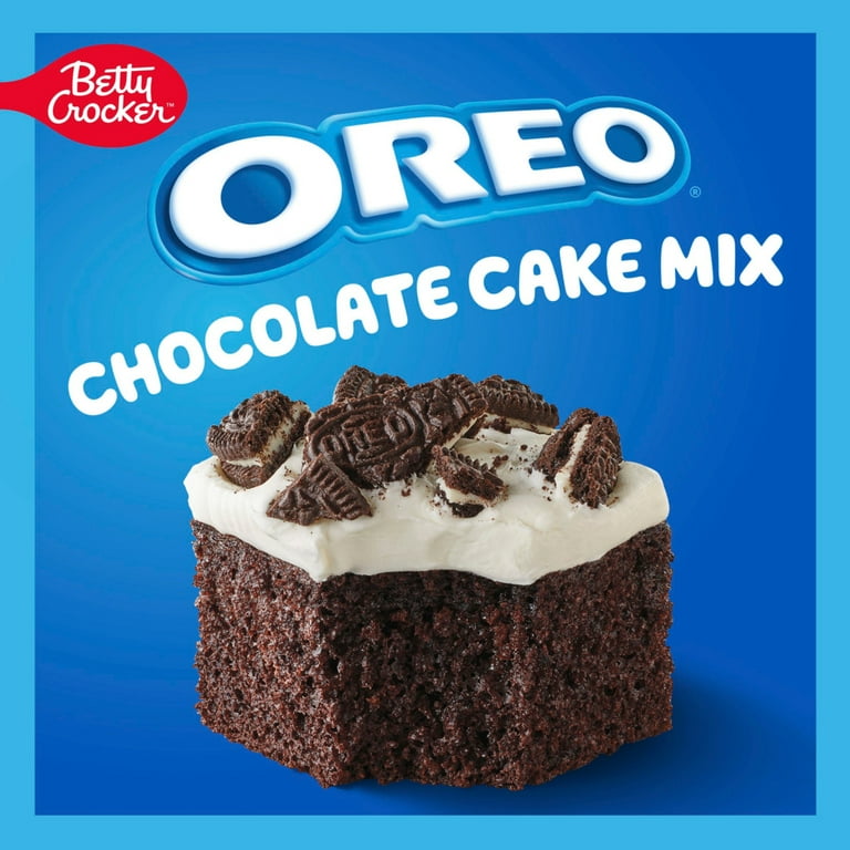 2 pack) Betty Crocker OREO Chocolate Cake Mix, Baking Mix With