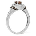 thumbnail image 2 of Dazzlingrock Collection 0.75 Carat (ctw) 14K Champagne & White Diamond Bridal Engagement Ring 3/4 CT, White Gold, Size 8, 2 of 6