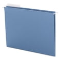 thumbnail image 2 of 1/3 Cut Tab Letter Size Colored Hanging Folders - Blue (25/Box), 2 of 5