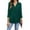 Green, variant on Turilly Fashion Woman V-Neck Three Quarter 3/4Sleeve T-Shirt Autumn Printing Blouse Tops Sweatshirt