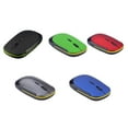 thumbnail image 4 of Wisewang 2 .4GHz Wireless Mouse Smooth Hand Feeling Slim USB Receiver Changeable 1600DPI Optical Gaming Mouse Black 1Set, 4 of 6