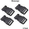 thumbnail image 2 of Boucles de Libération Rapide Côté 1 Pouce de Large F Style Unique Réglable Clip Dur Épais en Plastique Noir pour la Réparation Nylon Sangle Sangle Bateau Couverture Métier Sangles de Bagages Collier pour Animaux de Compagnie 4 Pack, 2 of 7