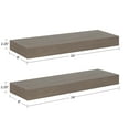 thumbnail image 2 of Kate and Laurel Havlock Wood Shelf Set, Gray 2 Piece 24 inch, 2 of 10