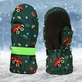 thumbnail image 7 of CYRBOKO Toddler Boys Gloves, Thermal Athletic Winter Waterproof Skiing Gloves Green Size 2-4 T, 7 of 7