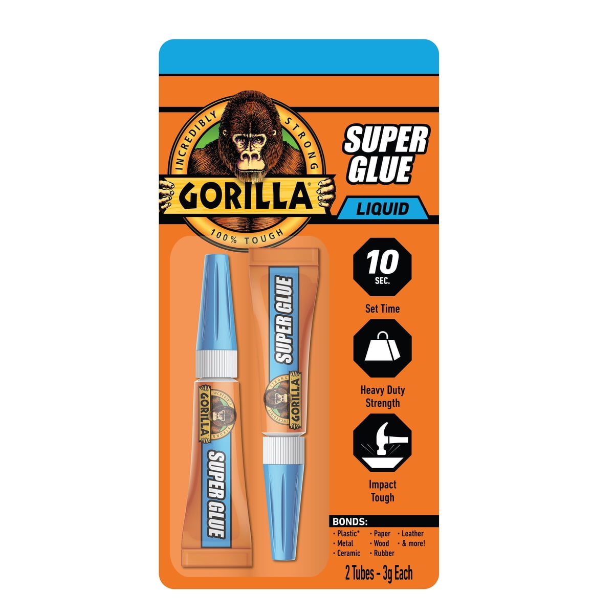 (3 pack) Gorilla Super Glue 2-3g Tubes