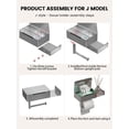 thumbnail image 4 of Cevemin 304 Stainless Steel Toilet Paper Holder with Shelf and Lockable Storage Compartment - Drill-Free Adhesive or Screw Mount for Bathroom Toilet Paper Organizer, 4 of 6