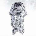 thumbnail image 3 of MasteelfCA Coiffeur Professionnel Salon Coiffure Imprimé Imperméable Non Collant Robe de Coupe Cape (Blanc), 3 of 7