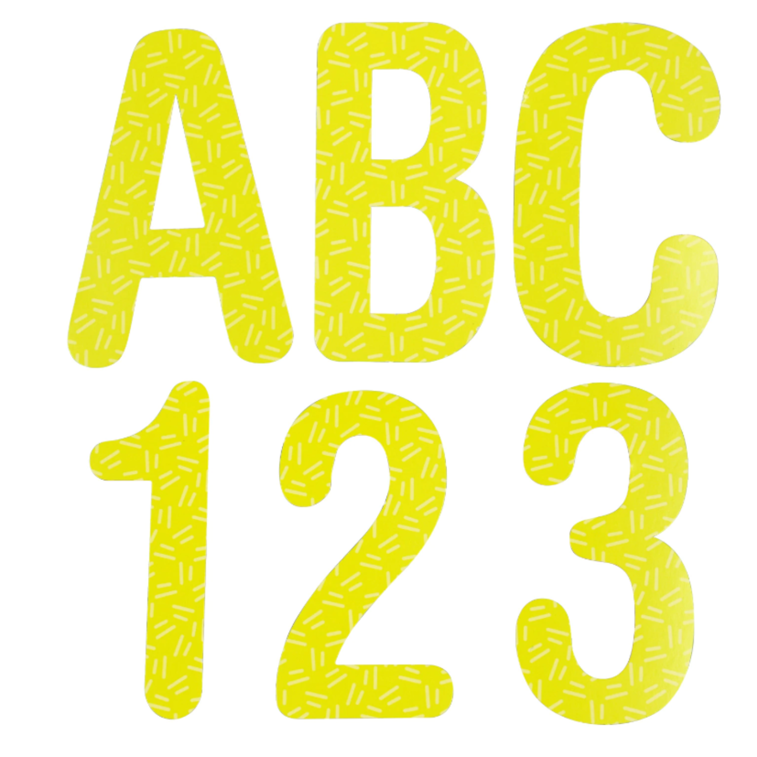 NS DieCut Letters and Numbers 4 in.(61 Characters), Includes Uppercase