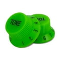 thumbnail image 5 of Allparts PK-0153 Set of 2 Plastic Tone Knobs for Stratocaster, Green, 5 of 11