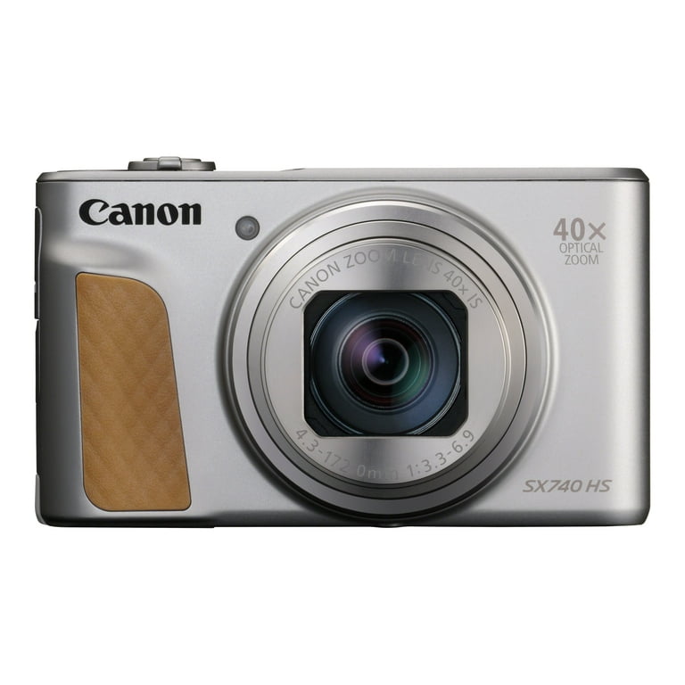 Canon PowerShot SX740 Digital Camera w/40x Optical Zoom & 3 Inch Tilt LCD - 4K VIdeo, Wi-Fi, NFC, Bluetooth Enabled (Silver) Canon PowerShot SX740 Digital Camera w/40x Optical Zoom & 3 Inch Tilt LCD - 4K VIdeo, Wi-Fi, NFC, Bluetooth Enabled (Silver)