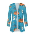 thumbnail image 5 of IYYVV Halloween Cardigan Pumpkin Goast Witch 2026 Halloween Sweaters for Women Long Sleeve Oversized Cardigan Blue L, 5 of 7