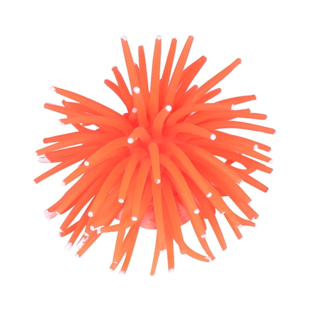 Shisuyan 1Pack Fish Enthusiasts Simulation Sea Urchins Coral Decorations Orange PTR