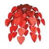 Beistle Pack of 12 Metallic Red Cascade Valentines Hearts Hanging Party Decorations 24"
