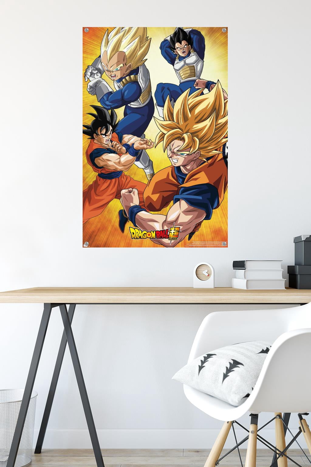 Dragon Ball Super - Orange Wall Poster with Pushpins, 22.375" x 34"