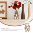 thumbnail image 4 of Woven Vase Decoration Rustic Glass Vase Flower Arrangement Vase Farmhouse Table Centerpiece, 4 of 9