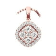 thumbnail image 4 of DPTALR Ladies Diamond Necklace Earrings Three-piece Set, 4 of 9