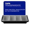 thumbnail image 4 of Caja Condimentos Caledonia 4 Compartimientos Tapa Contenedor Removible, 4 of 6