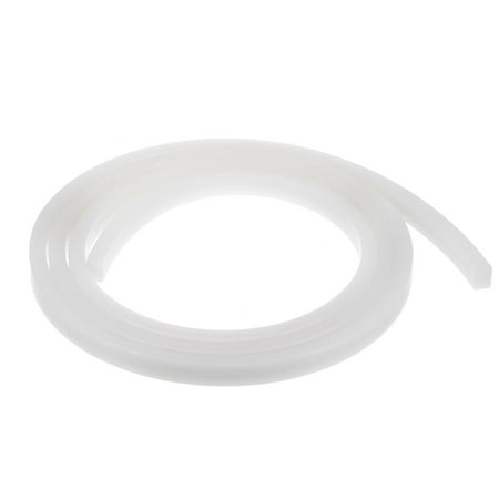 

Uxcell Flexible Solid Silicone Strip 0.59 x0.39 x6.56ft Rectangular No Adhesive Roll for Door White