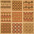 thumbnail image 1 of Ahgly Company Machine Washable Indoor Square Transitional Orange Area Rugs, 4' Square, 1 of 7