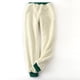 thumbnail image 2 of Gibobby pantalones anchos mujer Mujer estampado navideño Otoño Invierno terciopelo bolsillos cálidos cintura elástica pierna deportes pantalones casuales (Verde, M), 2 of 4