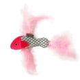 thumbnail image 2 of Mascota Gato con Forma de Pez Juguete Masticando Juguete Juega Juguete 30cm Rosado, 2 of 9