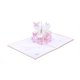 thumbnail image 1 of Toystoory 3D cumpleaños Pop Up flor saludo tarjeta de papel en blanco sobre aniversario Acción de Gracias Navidad vacaciones regalo mujeres artesanía Kits de decoración para fiestas Rosado Toystoory HA010337-01, 1 of 6