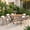 Beige, variant on Vanress 7-Piece Patio Dining Set for 6, Outdoor Furniture Set Includes Rectangle Patio Table and 6 Dining Chairs, Outdoor Table and Chairs for Outsides, Backyard, Garden and Poolside, Grey