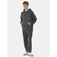 thumbnail image 4 of No Boundaries All Gender Oversized Fleece Hoodie Sweatshirt, 1 or 2-Pack, Men's, 4 of 5