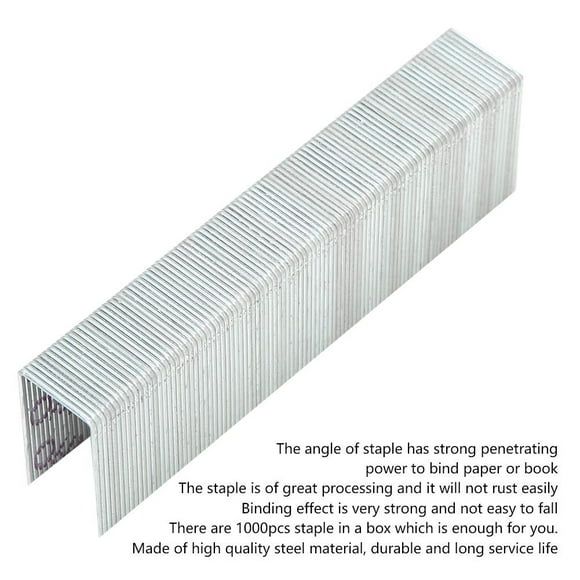Wchiuoe 1000pcs 23/23 Strong Penetrating Power Heavy Duty Staple Office Supplies, Staple Office Supplies, Staple Box