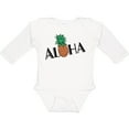 thumbnail image 3 of Inktastic Aloha- with pineapple Boys or Girls Long Sleeve Baby Bodysuit, 3 of 5