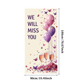 thumbnail image 1 of Pink Themed Glittery Triangle Banner We Will Miss You Background Decoration Party Supplies Farewell Party Retirement Party Photography Props, 1 of 4