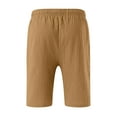 thumbnail image 6 of OWMEOT Men's Cotton Linen Shorts Summer Travel Shorts 5 Inch Drawstring Beach Shorts Casual Comfortable Short Pants, 6 of 6