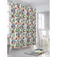 thumbnail image 3 of Shower Curtains Strawberry Blue Floral Leaf Bath Curtain Wildflowers Plant Waterproof Bathroom Shower Curtain Set with Hooks Decoration 72 x 84 Inches, 3 of 7