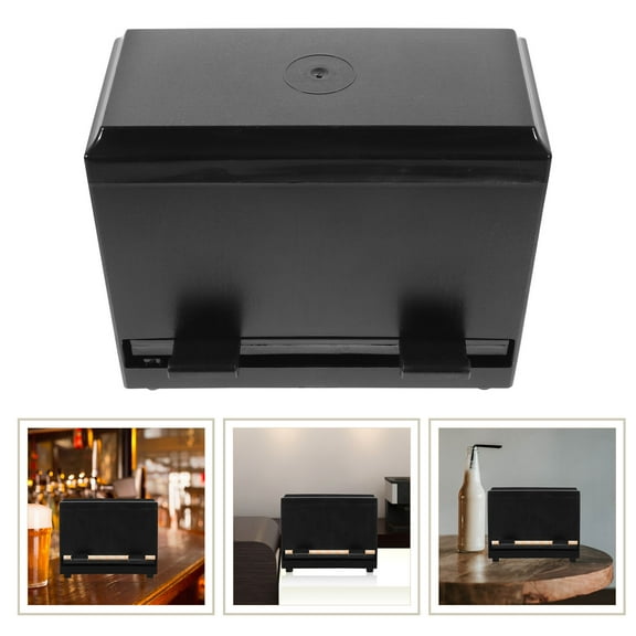 HOOWIFFY Brown Plastic Straw Holder Container for Kitchen and Travel, Keeps Straws Clean, Organized, and Easy to Carry