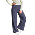 thumbnail image 2 of MKOSPLRT 4-16 Years Comfy Casual Pajama Pants Funny Striped Print Elastic Waist Palazzo Lounge Bottoms Baggy Wide Leg Pjs Sleepwear with Pocket, 2 of 8