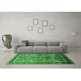 thumbnail image 3 of Ahgly Company Indoor Round Oriental Emerald Green Industrial Area Rugs, 5' Round, 3 of 4