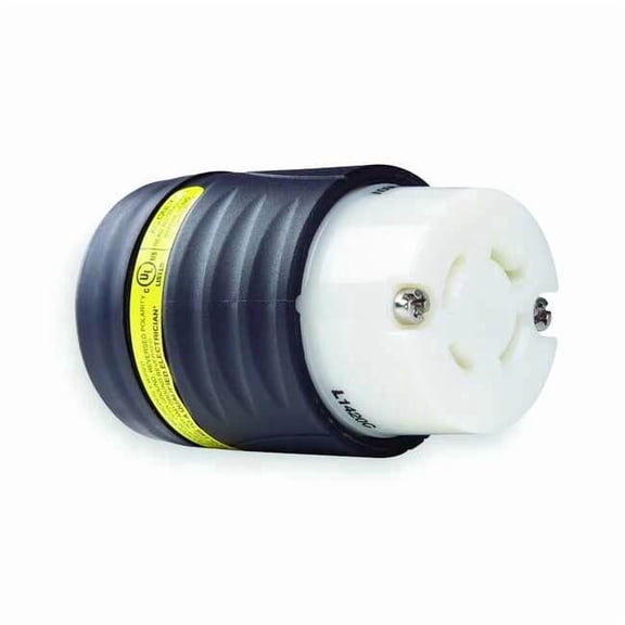 Legrand GrdMntrLkCon,Strt;20A;BlkWht,Nyl,L14-20R L1420CGCM