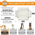 thumbnail image 3 of K&H Pet Products Deluxe Bolster Crate Pad Fleece 14 X 22 Inches, 3 of 9