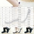 thumbnail image 5 of WXFAZCVU Girls Boots Bow Shaped Side Zipper Platform Leather Boots Versatile Daily School Size 10, 5 of 5