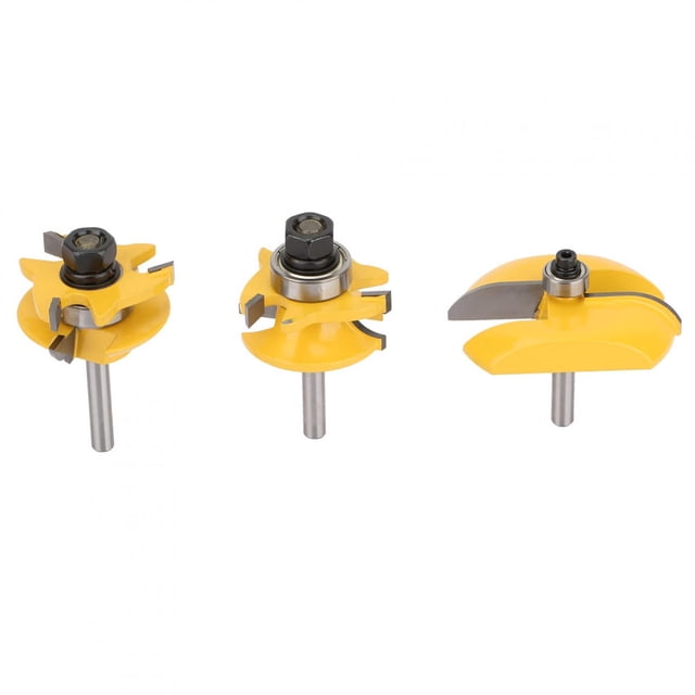 Juego de Brocas para Enrutador ANGGREK 3 Uds Carburo Cementado 1/4 Pulgadas