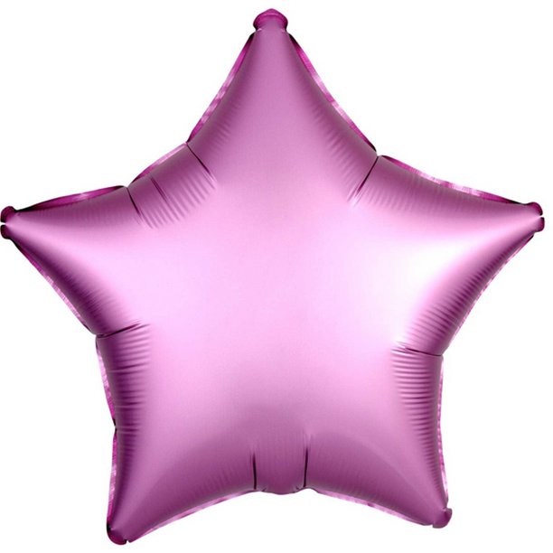 Anagram - Globo de Aluminio Luxe de Satén - Pack de 10 (Rosa Flamenco)