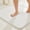 White, variant on BULULOM Classic Collection Solid Color Minimalist Gray Microfiber Bath Rugs, 16" x 24", Non-Slip Backing