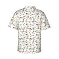 thumbnail image 3 of Picia Summer Floral Gentle Cotton Regular Fit Short Sleeve Casual Hawaiian Shirt for Men-X-Large, 3 of 9