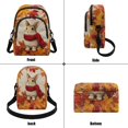 thumbnail image 4 of Xixirimido Rabbit Fall Maple Leaf Pattern Small Sling Bag for Women Crossbody Bags with Adjustable Strap Cell Phone Purse Fanny Pack Chest Bag for Travel Hiking, 4 of 7