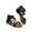 Black, variant on Women's Gladiator Flat Sandals, Multi Thin Strap Open Toe Ankle Zip Summer Dress Sandals for Daily Beach Walking